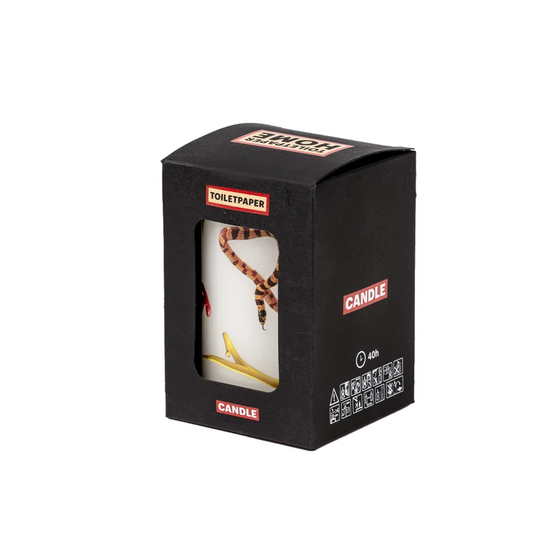 Kerze SNAKES WHITE