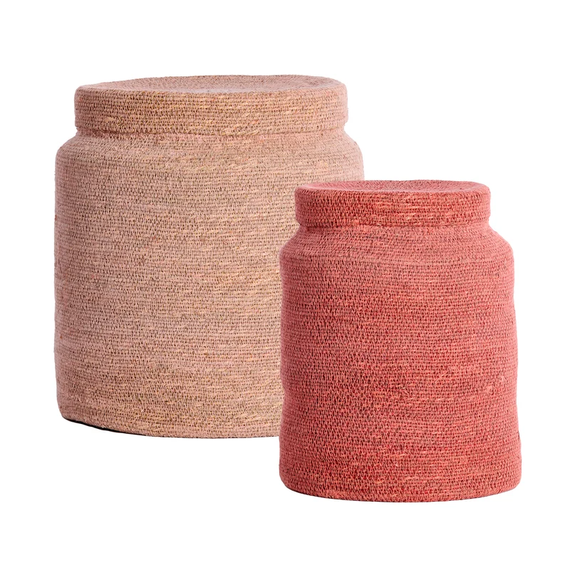Korb BETANIA 2er-Set Ø25x32,5 & Ø33x38 cm versch. Farben