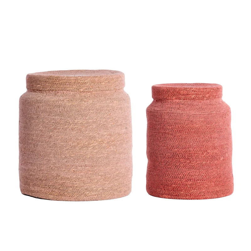 Korb BETANIA 2er-Set Ø25x32,5 & Ø33x38 cm versch. Farben