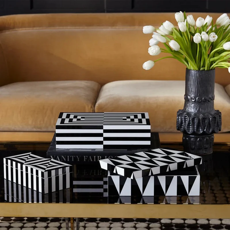 Schmuckkasten Op Art Laquer Box small - Jonathan Adler