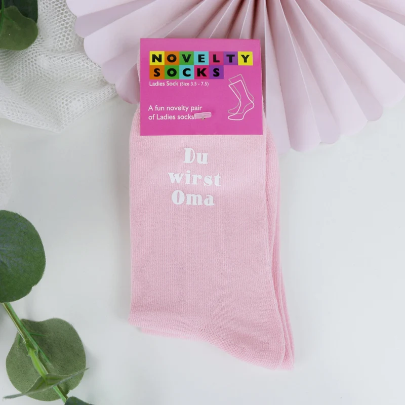 Socken Du wirst Oma