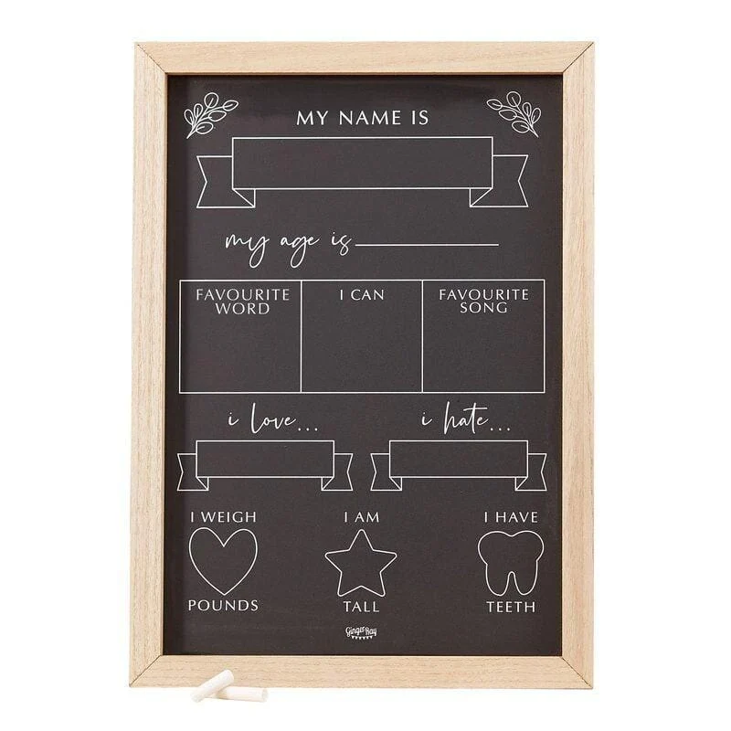 Meilenstein Baby Kreidetafel