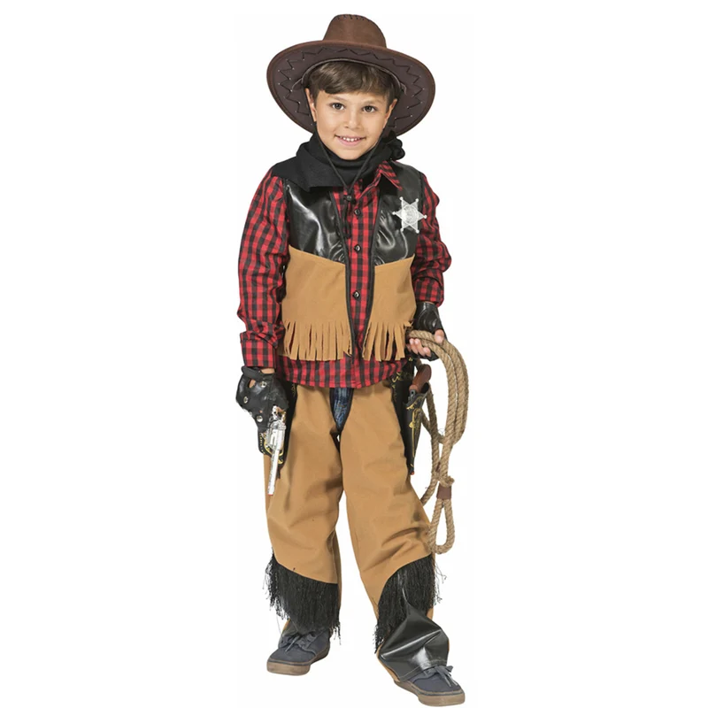 Cowboy Kostüm "Austin" für Jungen | Braun