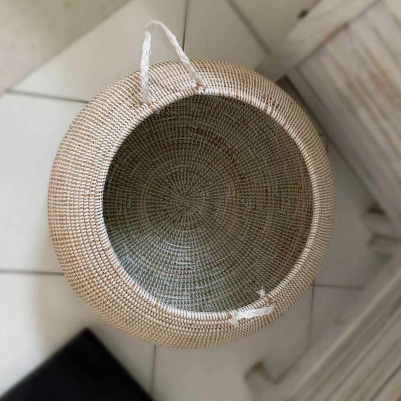 Korb mit Deckel Weiß "ALMADIES"