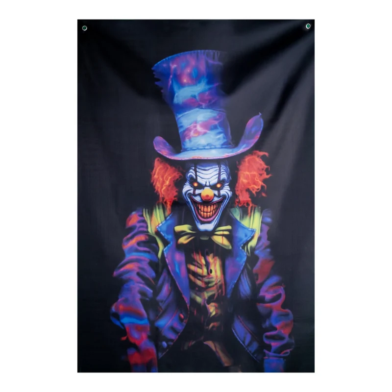 Halloween Fensterdekoration "Horror-Clown" | 118 x 78 cm