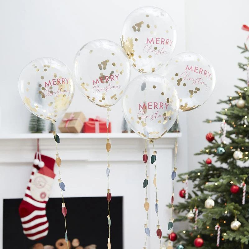 Konfetti Ballons Weihnachten