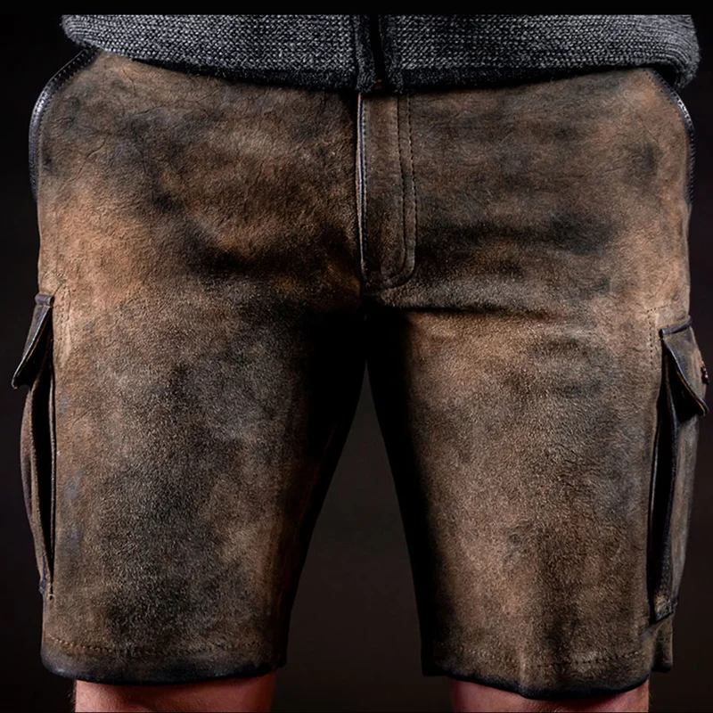 Datschi Trachten Cargo Lederhose Ludwig Ziegenleder