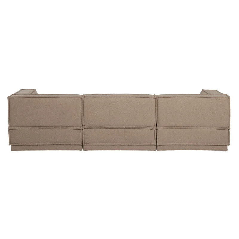 Manu Chaise Lounge Sofa Teddy Taupe (links) - WOOOD