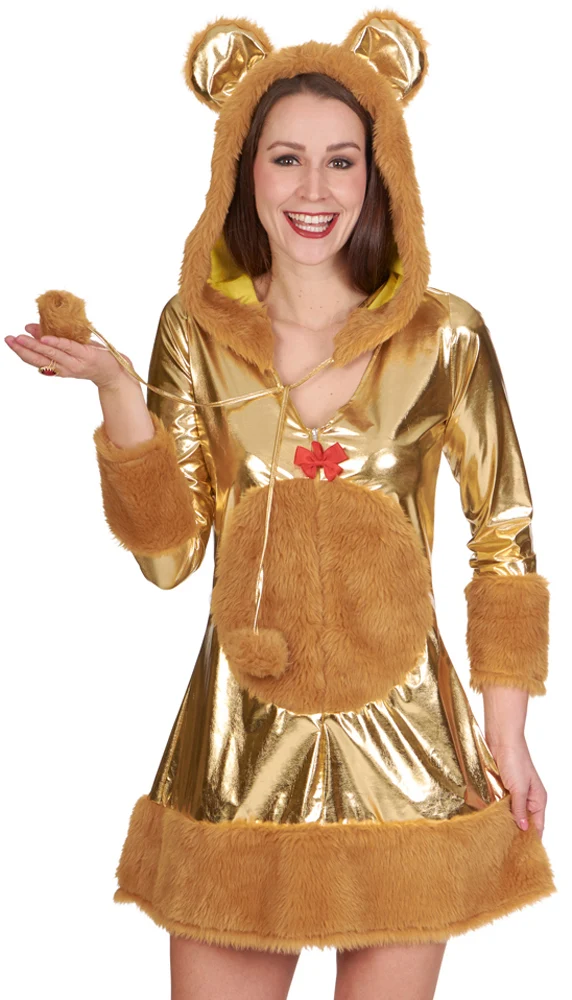 Goldbärchen Kostümkleid für Damen