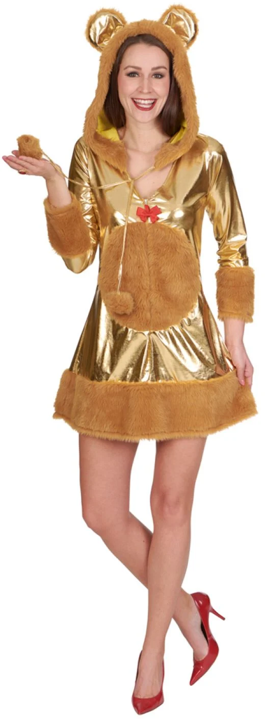 Goldbärchen Kostümkleid für Damen