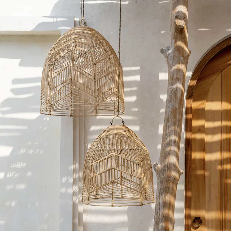 Boho Rattanlampe "Bala"