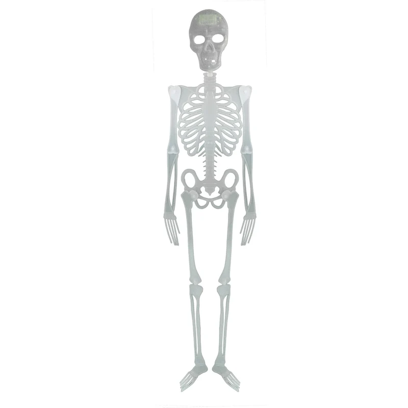 Skelett 150 cm | Große Halloween-Deko zum Hängen oder Stellen