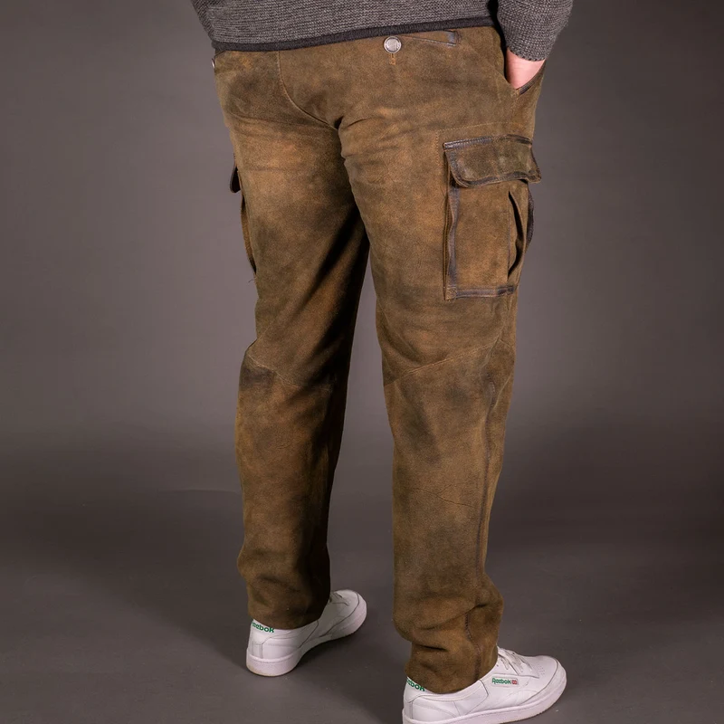 Datschi Trachten Lange Cargo Lederhose Ludwig Braun