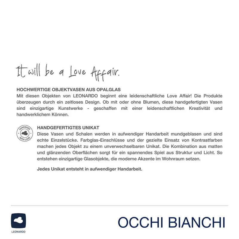 Vase OCCHI BIANCHI 25 cm