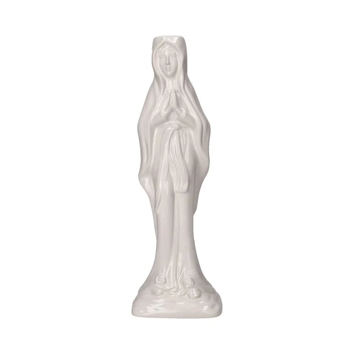 Madonna Kerzenhalter Weiß H30,5 cm