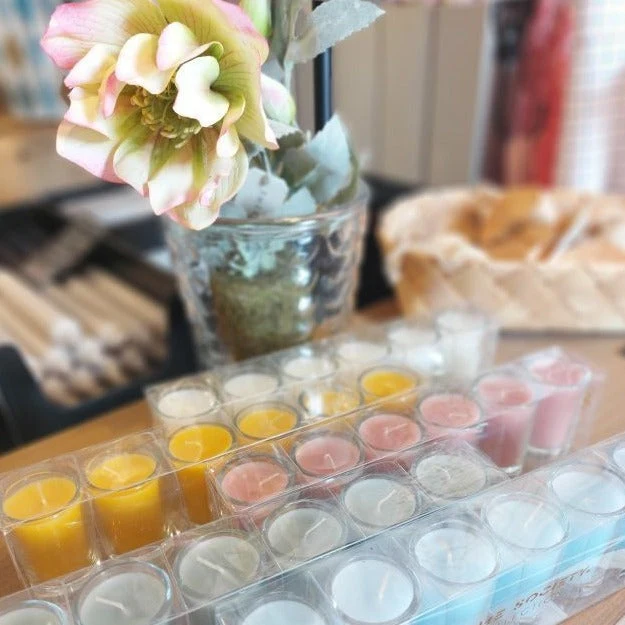 6x Kerzen SILBER im Glas PETITE CANDLES Votive 8H Brenndauer | HOME SOCIETY