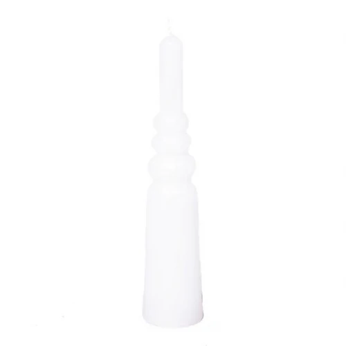 Kerze weiß NES Dekokerze in Kerzenständerform 24,5 cm HOME SOCIETY