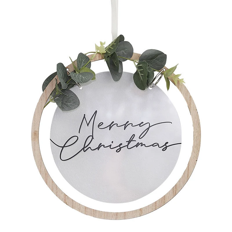 Acryl Türkranz Merry Christmas