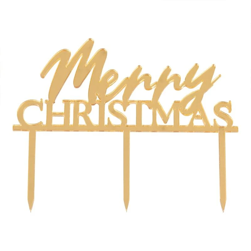 Acryl Tortenstecker Merry Christmas