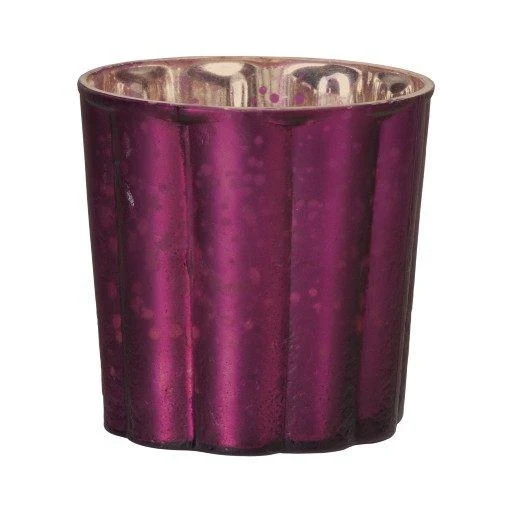 Teelichthalter RAINBOW 7,5 cm | violett Bauernsilber Windlicht | Affari of Sweden