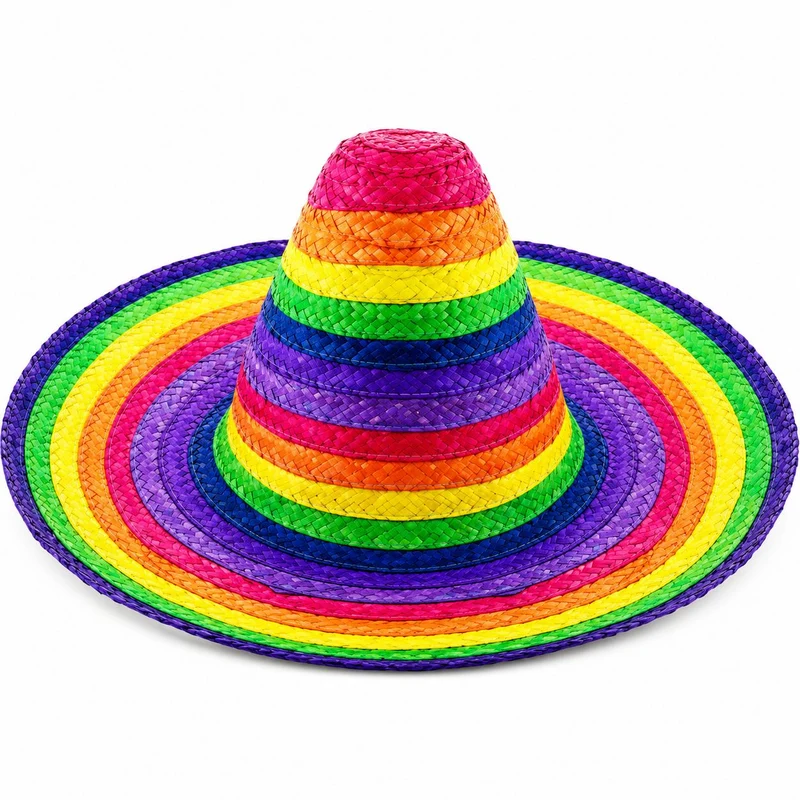 Sombrero "Santiago" Ø 50 cm | Strohhut zum Mexiko Kostüm