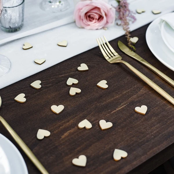 Tisch Konfetti Holz Herz (50 Stück)