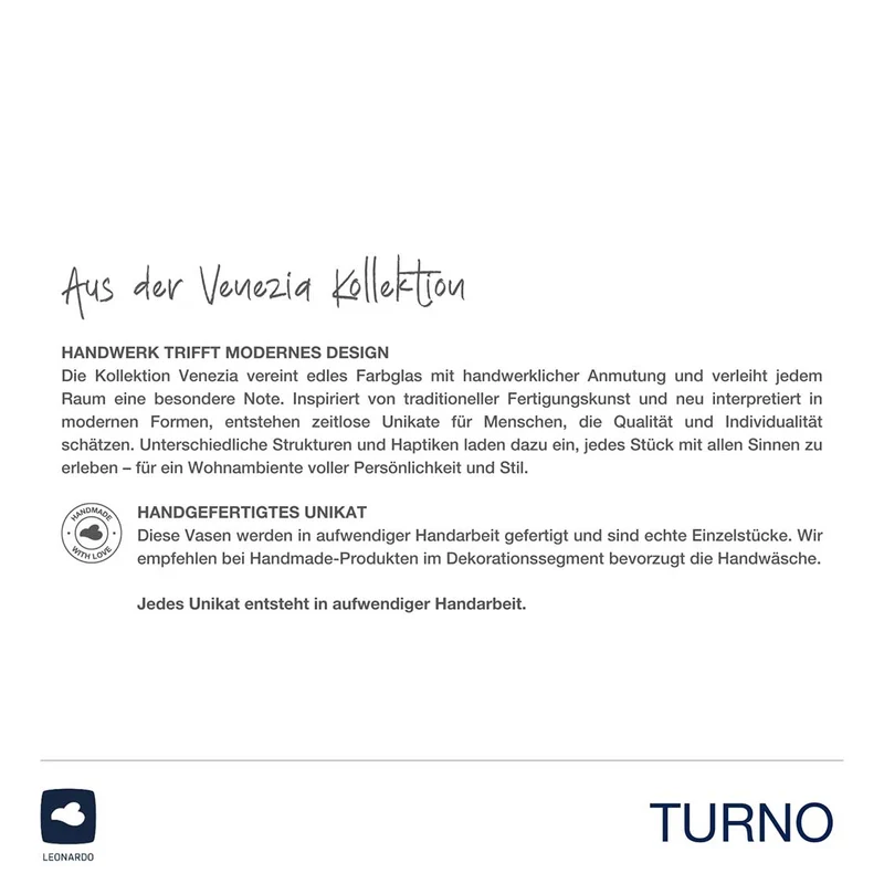 Vase TURNO 42 cm grau satiniert
