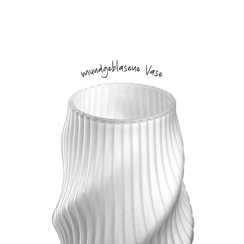 Vase VERDI 19 cm weiß