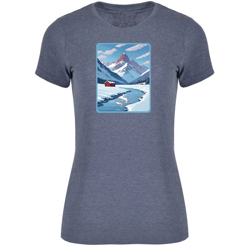 Home is where the Snow is Damen Tshirt