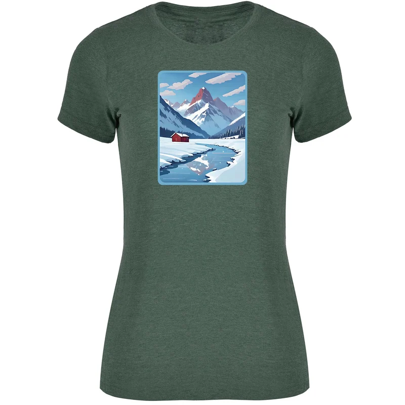 Home is where the Snow is Damen Tshirt