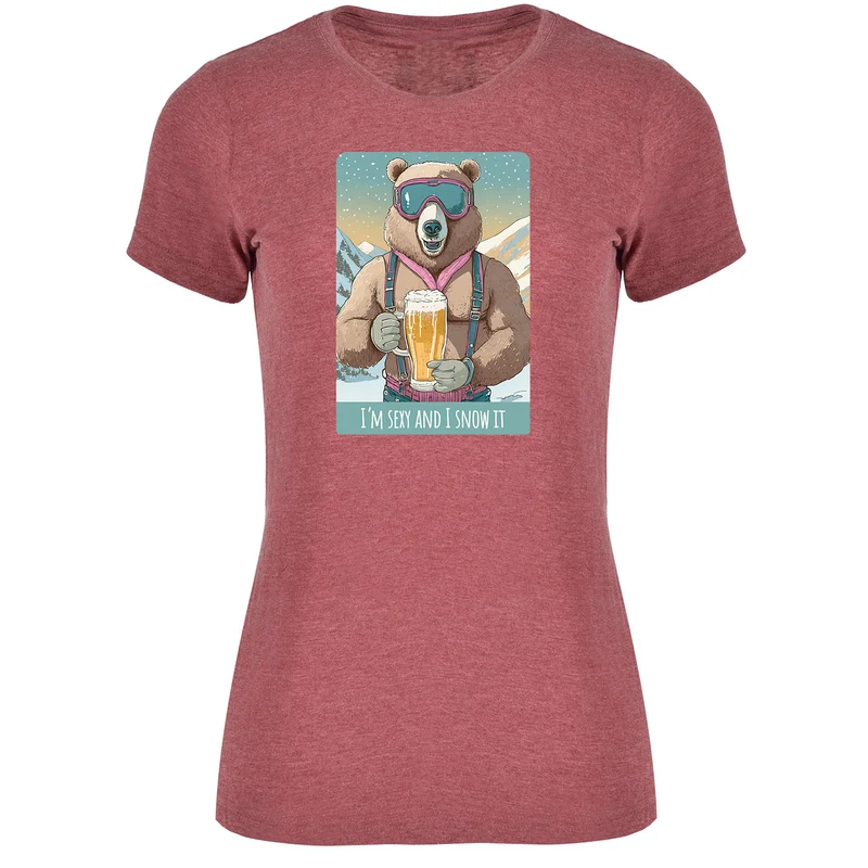I´m sexy and I snow it Damen Tshirt