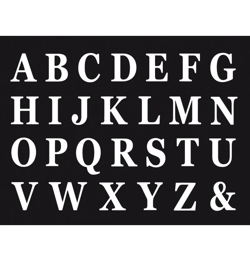 Aufkleber Set Buchstaben (48 Stück)