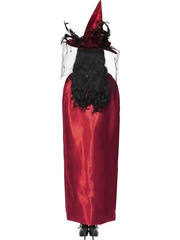 Kostüm Lady Cape Satin Rot/Schwarz Deluxe(wendbar)