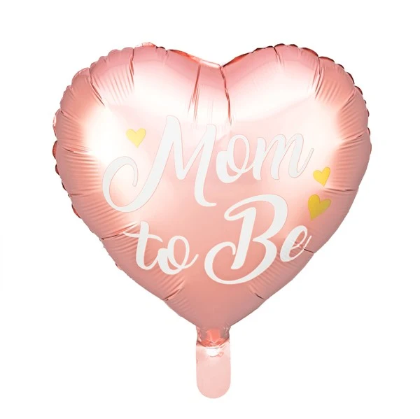 Folienballon Herz Mom to be