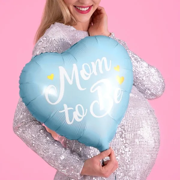 Folienballon Herz Mom to be