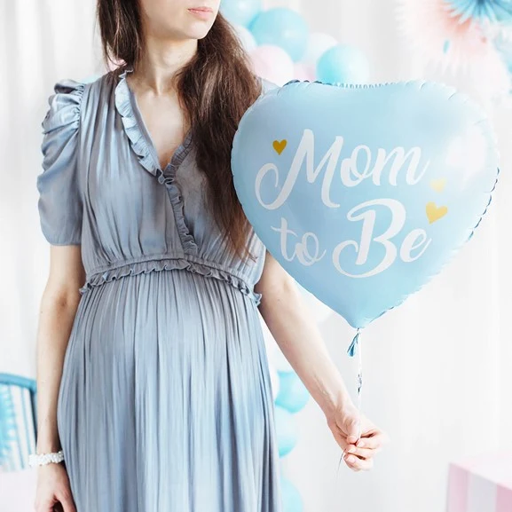 Folienballon Herz Mom to be