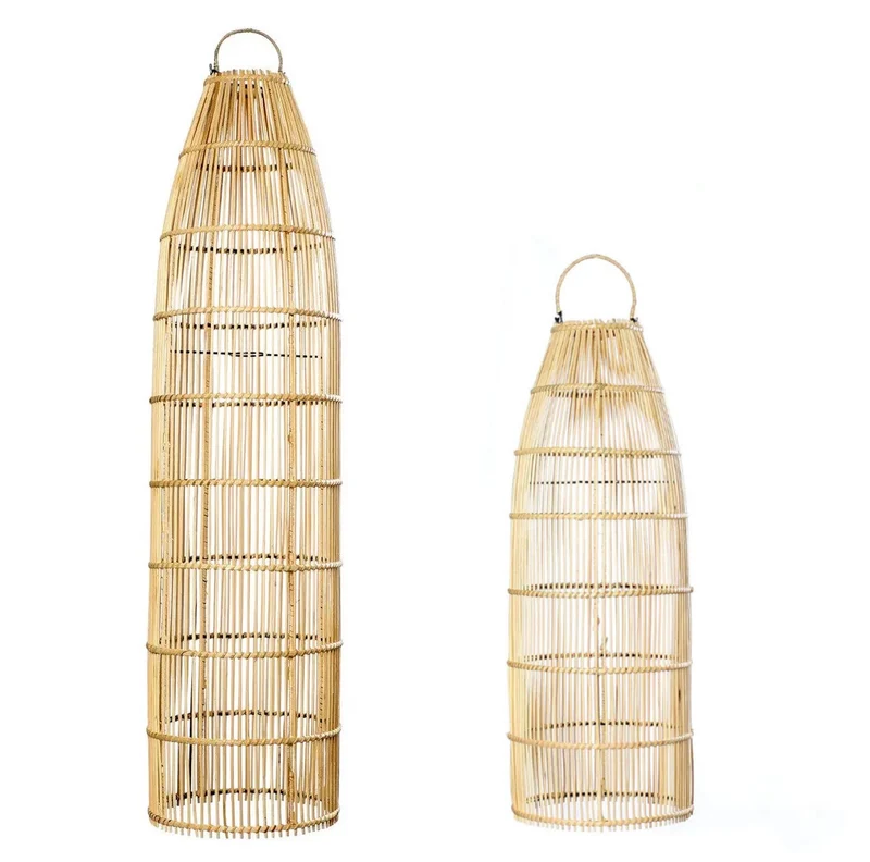 Rattan Lampenschirm "Fischernetz"