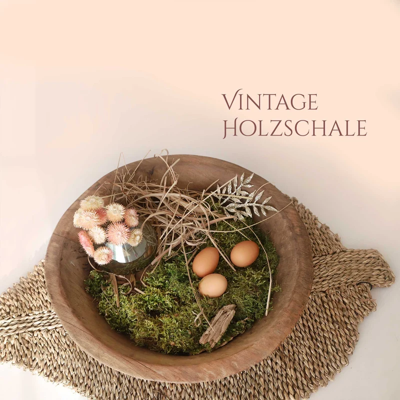 Vintage Holzschale "Gewürzstrasse"