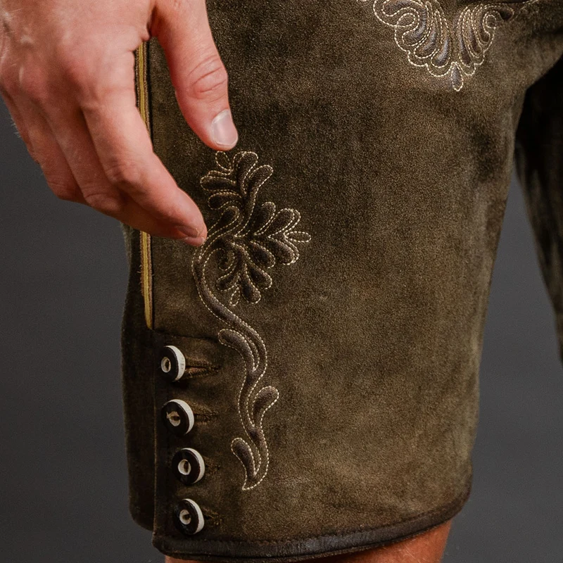 Datschi Trachten Lederhose Sigmund Braun