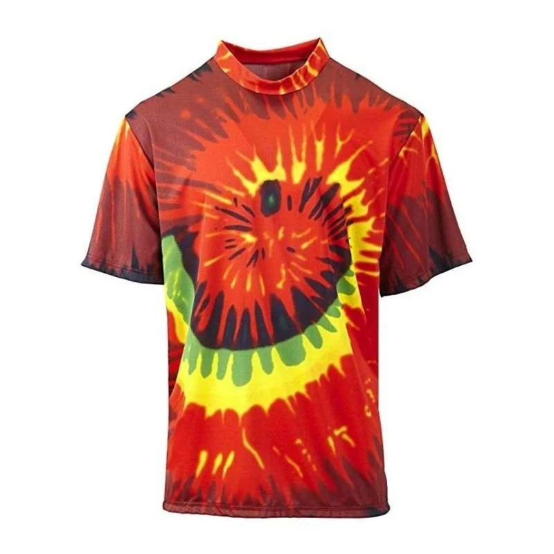 70er Jahre Kostüm T-Shirt "Batic Tie Dye"