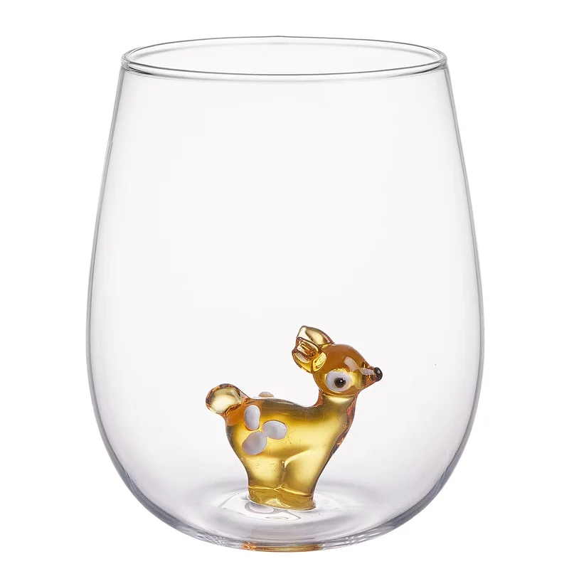 MERRY & JOY Trinkglas Reh