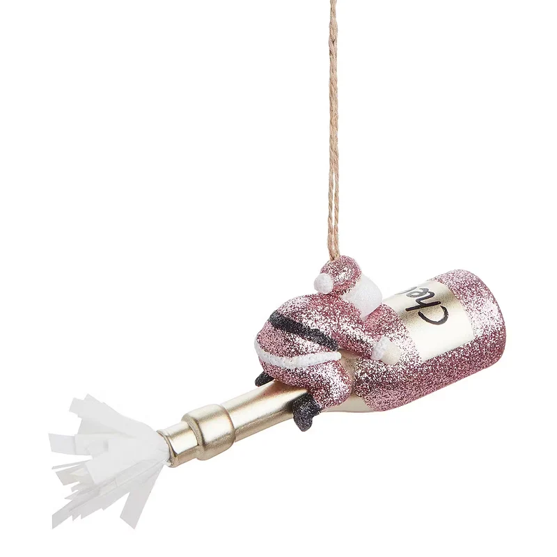 HANG ON Baumanhänger Santa mit Sektflasche
