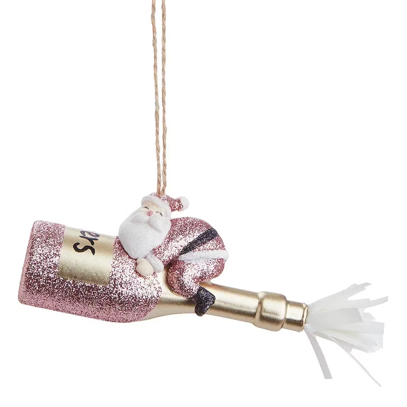 HANG ON Baumanhänger Santa mit Sektflasche