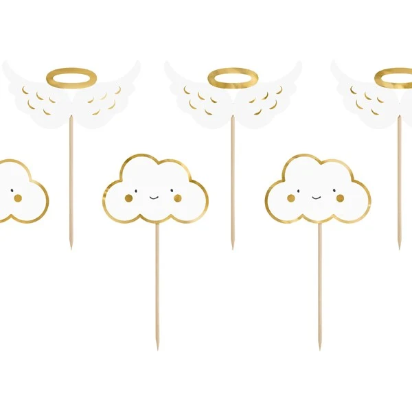 Cupcake Stecker Wolke und Engelsflügel
