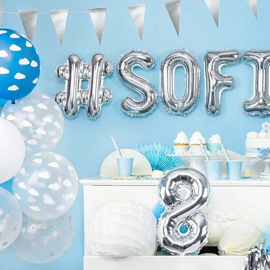 Luftballons Wolken (50 Stück)