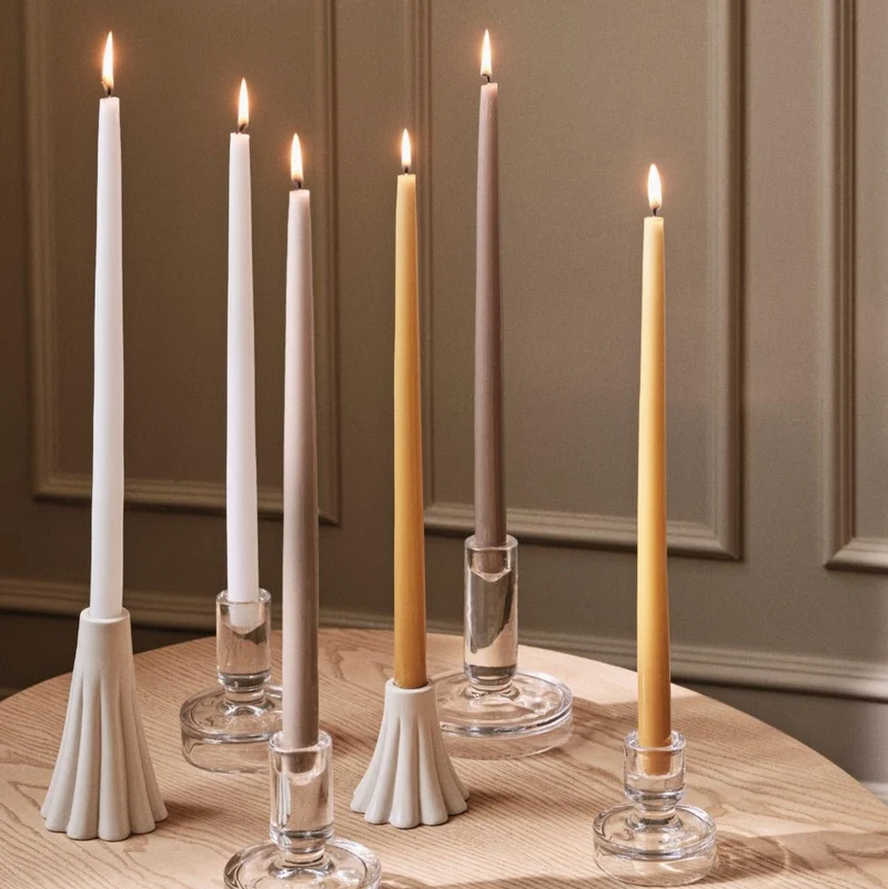 Heli Kerzenhalter Keramik Beige – Broste Copenhagen