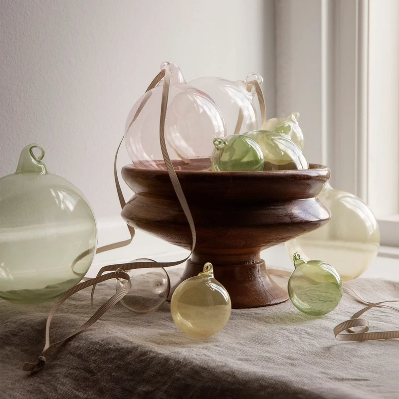 Christbaumkugeln Pastell Mix Large 4er-Set - ferm LIVING