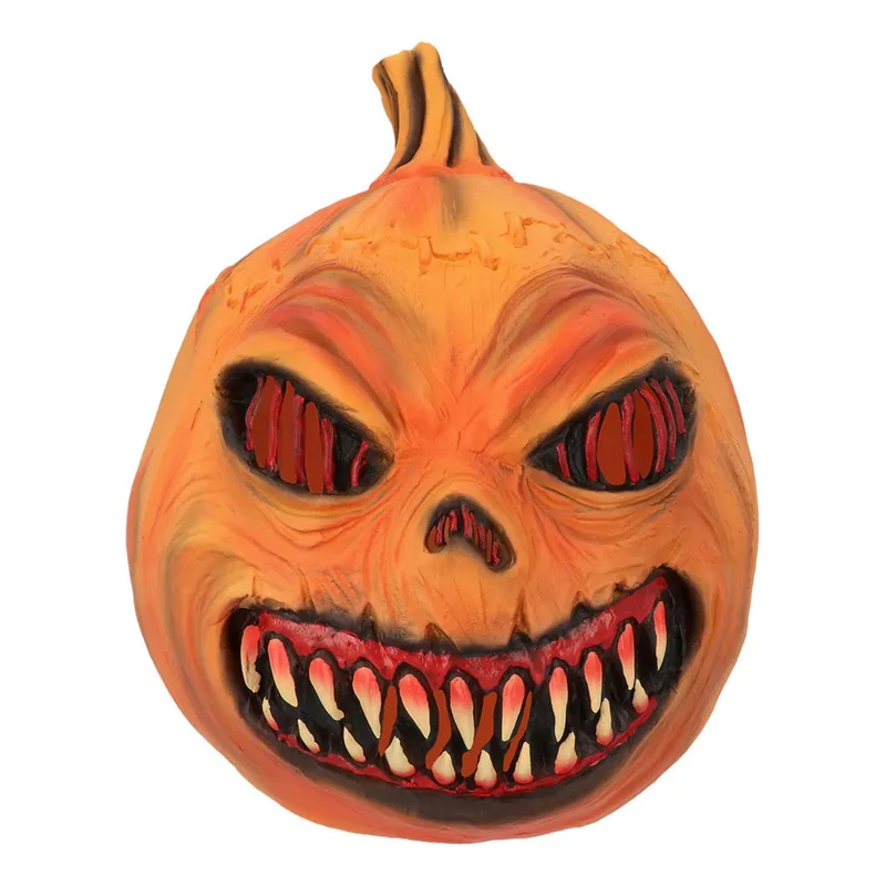 Halloween Latex Maske "Pumpkin Monster" | Orange