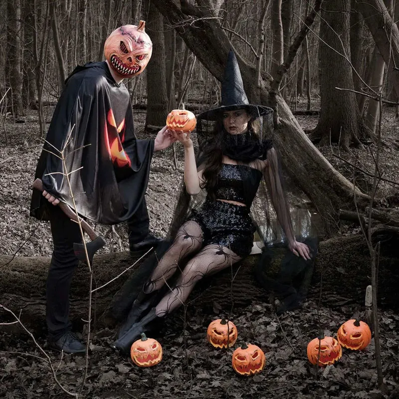 Halloween Latex Maske "Pumpkin Monster" | Orange