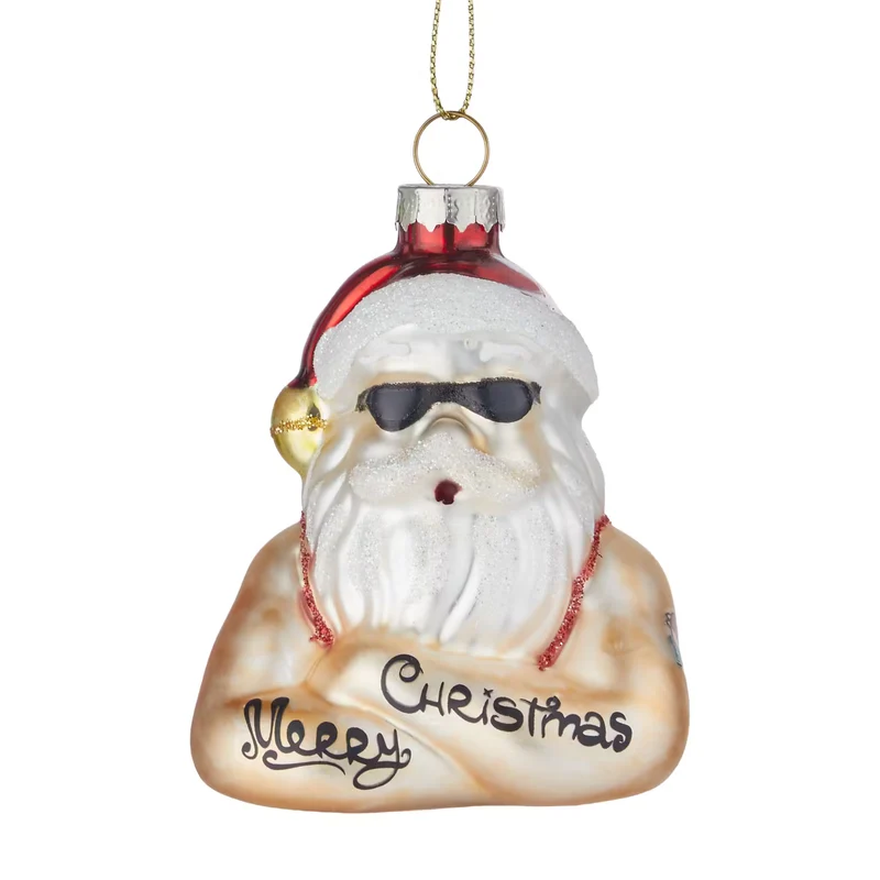 HANG ON Baumhänger Santa mit Tattoos